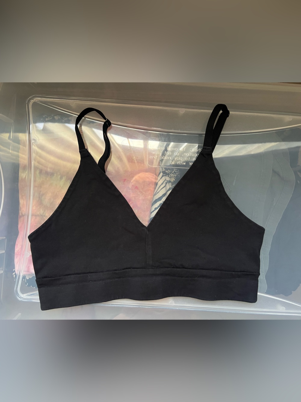 ‼️EUC: Pact Organic Black Everyday Classic T-Shirt Bra - S - Picture 5 of 7